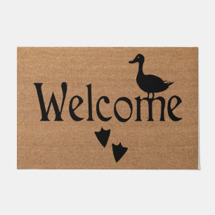 Duck Welcome Door Mat, Niedliche Duckdruckmatte Fußmatte
