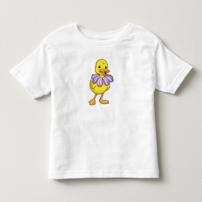 Duck with Daisy Kleinkind T-shirt (Vorderseite)