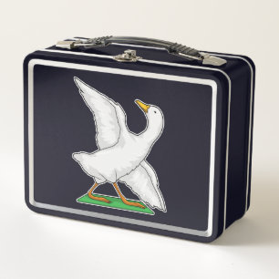 Duck Yoga Mediation Fitness Metall Brotdose