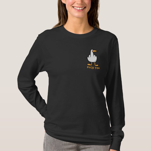 Duck you - Funny Rubber Duck Lover Matching Front T-Shirt (Vorderseite)