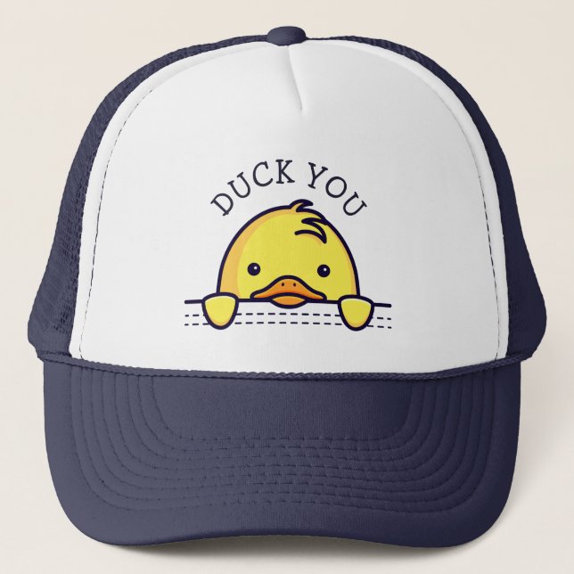 Duck You Puck Truckerkappe (Vorderseite)