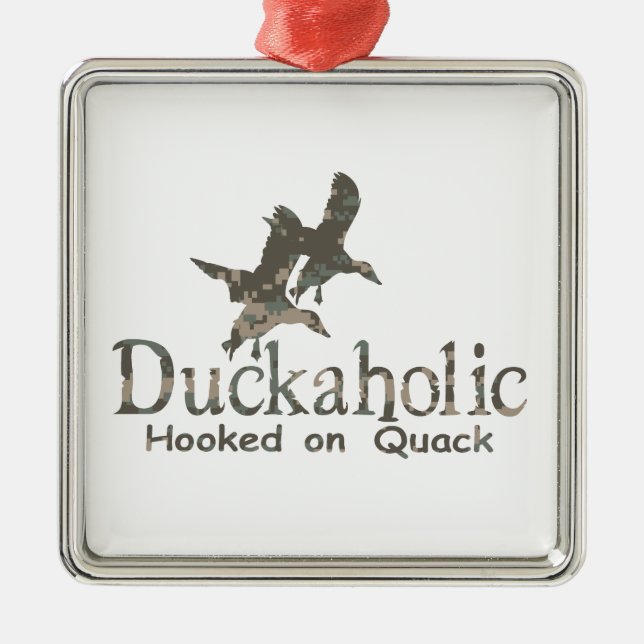 DUCKAHOLIC ORNAMENT AUS METALL (Vorne)