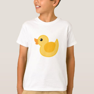 Ducken Sie T - Shirt in Gelbem und im Weiß - der