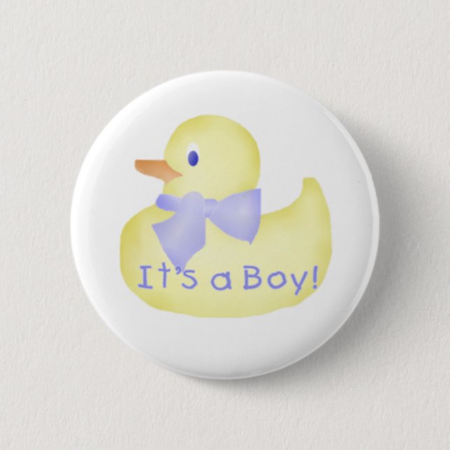 Duckie ist es ein Junge Button (Vorderseite)