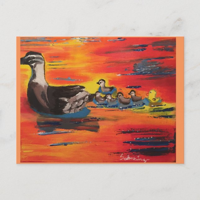 Duckie Sunset Postkarte (Vorderseite)