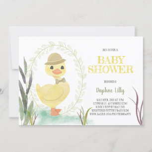 Duckling Boy Baby Shower Invitation - Sage Einladung