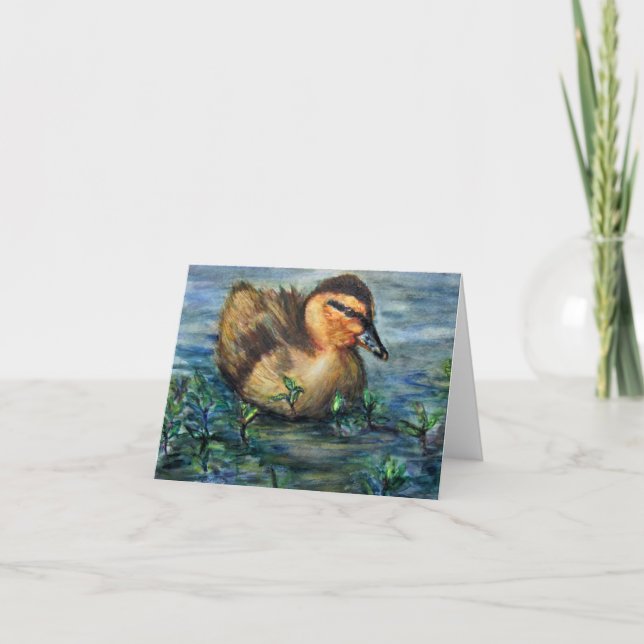 Duckling Dankeskarte (Vorderseite)
