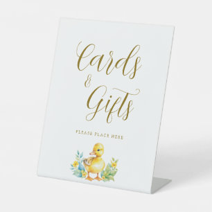 Duckling Duck Baby Shower Cards und Geschenke Sockelschild