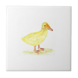 Duckling Farm Tiere Aquarell Kunst auf dem Hof Fliese