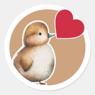 Duckling Runder Aufkleber