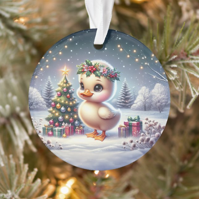Duckling with Wreath & Starry Tree (Arbre)