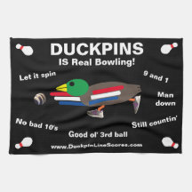 Duckpins IS Real Bowling - Handtuch