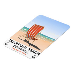 Duckpool Beach Cornwall Reiseplakat Magnet