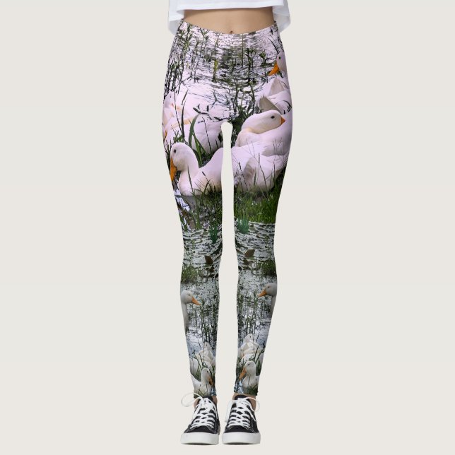 Ducks Animal Camouflage Look Leggings (Vorderseite)
