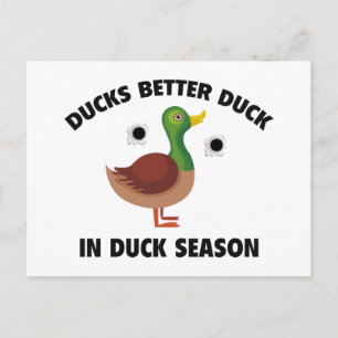 Ducks Better Duck in Duck Saison Postkarte