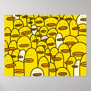Ducks Doddle Art Poster
