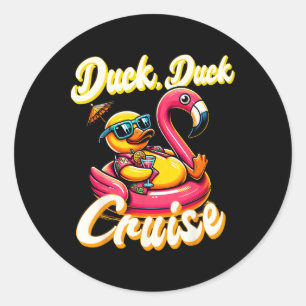 Ducks Duck Duck Cruise Family Vacation Ru Runder Aufkleber