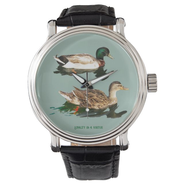 Ducks mallards armbanduhr (Vorderseite)