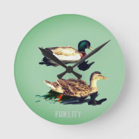 Ducks mallards essbare Zuckerguss Runden