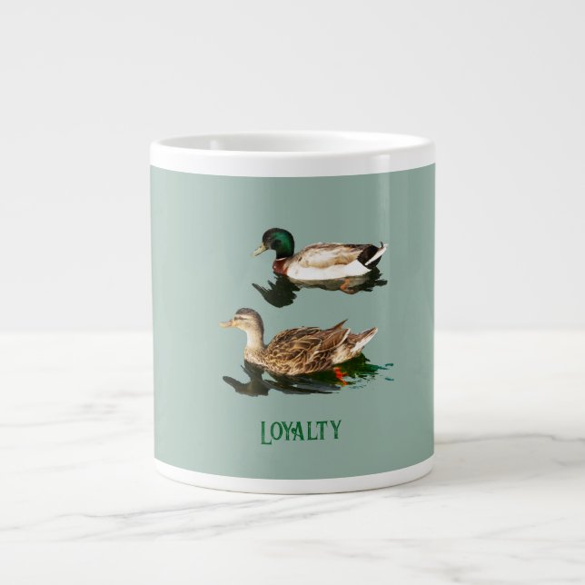 Ducks mallards Jumbo-Tasse (Vorderseite)