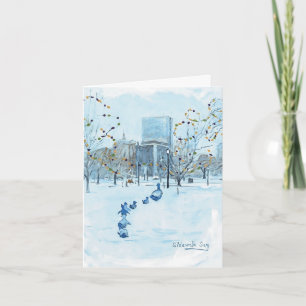 Ducks View Holiday Card Karte