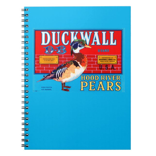 Duckwall Hood River Pears Notizblock (Vorderseite)