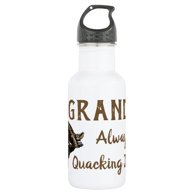 Duckwasserflasche Edelstahlflasche (Vorderseite)