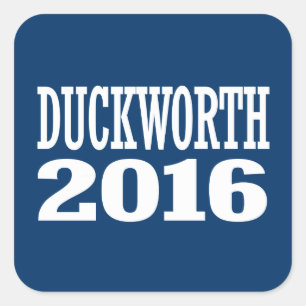 Duckworth - Tammy Duckworth 2016 Quadratischer Aufkleber