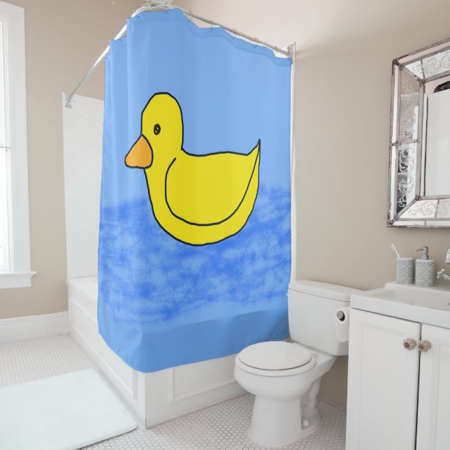 Ducky Blau Duschvorhang (Beispiel)