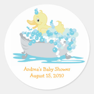 Ducky Duck in Tub Gunst Sticker