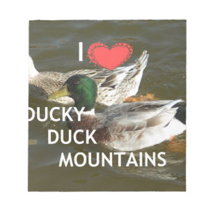 Ducky Enten Berge. Notizblock