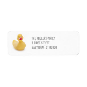 Ducky Kitsch-Rücksendeadresse-Aufkleber