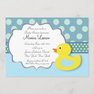 Ducky moderne Babyparty-Einladung Einladung