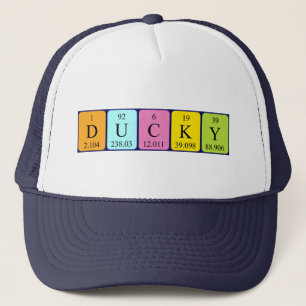 Ducky Periodenname Truckerkappe