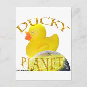 Ducky Planet-Logo Postkarte