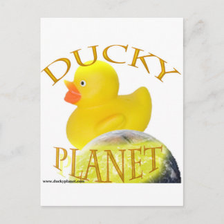 Ducky Planet-Logo Postkarte
