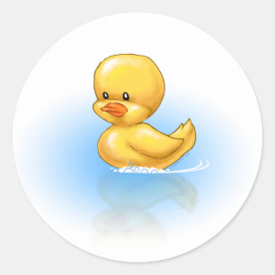 Ducky Runder Aufkleber