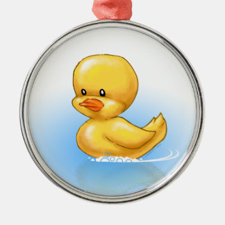 Ducky Verzierung Silbernes Ornament