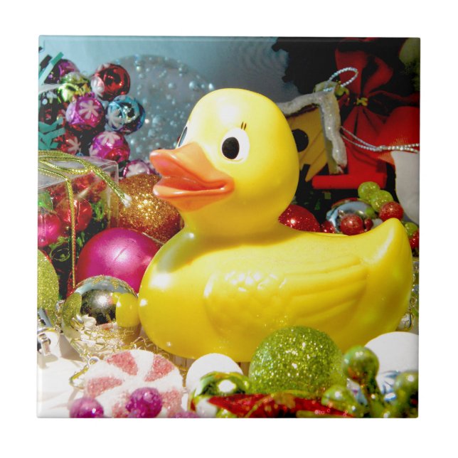 Ducky Weihnachten I Fliese (Vorderseite)