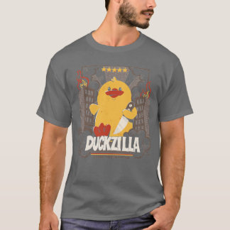 Duckzilla Funny Duck Angriff auf Tobe Fonseca T-Shirt