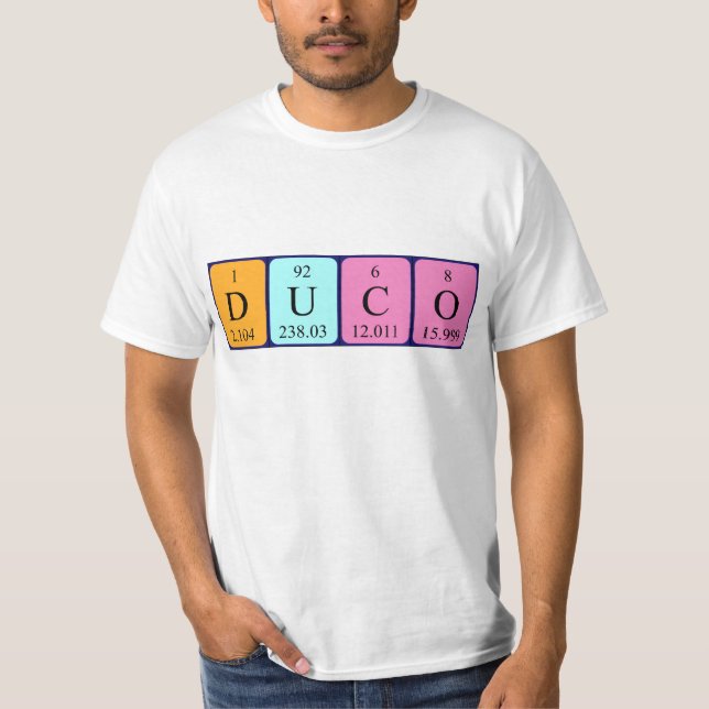 Duco Periodenname Shirt (Vorderseite)