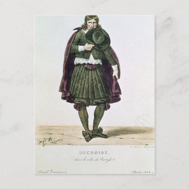 Ducroisy in der Titelrolle von Tartuffe Postkarte (Vorderseite)