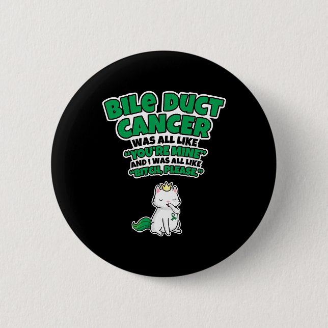 Duct Cancer Survivor - Bile Duct Cancer Awareness Button (Vorderseite)