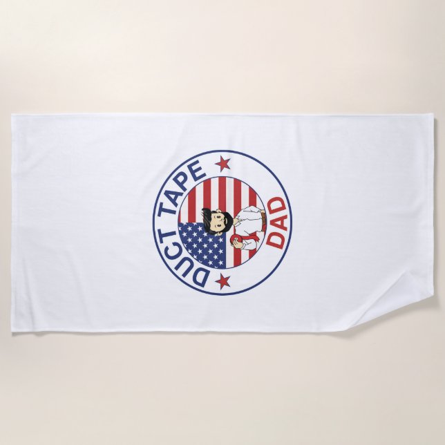 Duct Tape Dad - Beach Towel Strandtuch (Vorderseite)