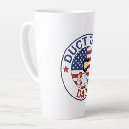 Duct Tape Dad - Latte Mug Milchtasse