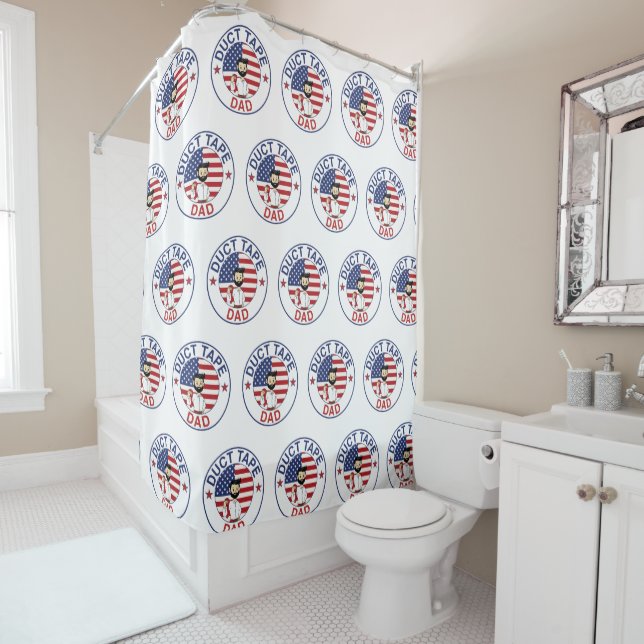 Duct Tape Dad - Shower Curtain Duschvorhang (Beispiel)