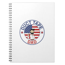 Duct Tape Dad - Spiral Notebook