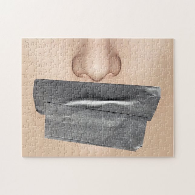 Duct Tape Mouth Jigsaw Puzzle (Horizontal)