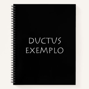 Ductus exemplo notizbuch