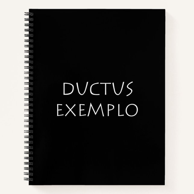 Ductus exemplo notizbuch (Vorderseite)